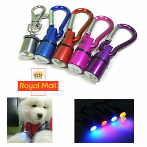 Waterproof Pet Dog Cat Collar LED Night  Safety Clip Tag Flashing Luminous Light