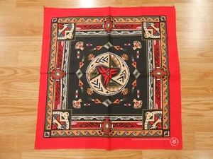 Vintage antik SOUTHWESTERN SOUTHWEST rot schwarz VOGEL Baumwollmischung Biker BANDANA 20" - Bild 1 von 3