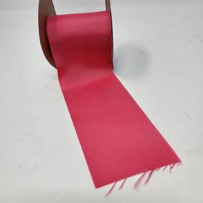 Rollo de cinta de grosgrain Schiff rosa caliente de 3" x 20 yardas NUEVO ideal para artesanías de arcos de alegría Foto 1 de 3