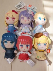 Oshi no Ko x Sanrio characters mascot plush doll 6 type set Japan - Picture 1 of 1