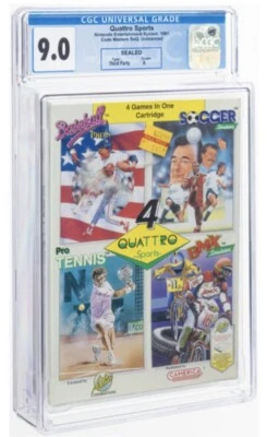 Quattro Sports - CGC 9.0 A Sealed, NES Camerica 1991 USA - Image 1 of 2