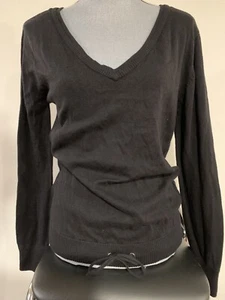 BCBGIRLS girls black v-neck Sweater size Small Retail $44 - Picture 1 of 5
