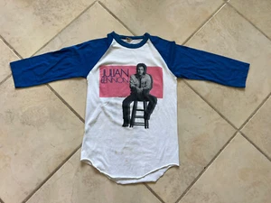 VTG Julian Lennon Valotte Baseball 3/4 Sleeve T-Shirt 1985 Concert Tour Band - Picture 1 of 12