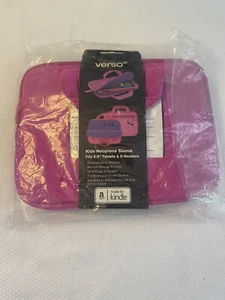 New Verso Kids 6" to 8” Universal Tablet E Reader Kindle Neoprene Sleeve Pink - Picture 1 of 2