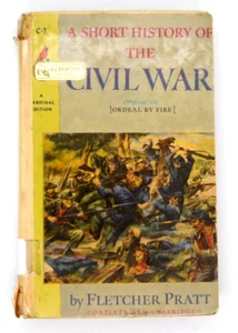 Book A Short History of the Civil War Fletcher Pratt Cardinal 9th Printing 1963 - Picture 1 of 3