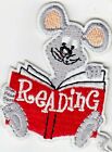 READING Iron On Embroidered Patch School Library