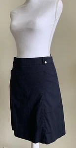 Golfino Germany Golf Sz 12 Womens Sandra Skort Skirt Navy Pockets Stretch Logo - Picture 1 of 14