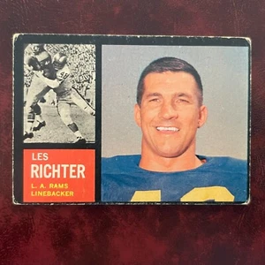 1962 Topps Set LES RICHTER rare SP #86 LOS ANGELES RAMS - VG/VG-EX - Picture 1 of 2