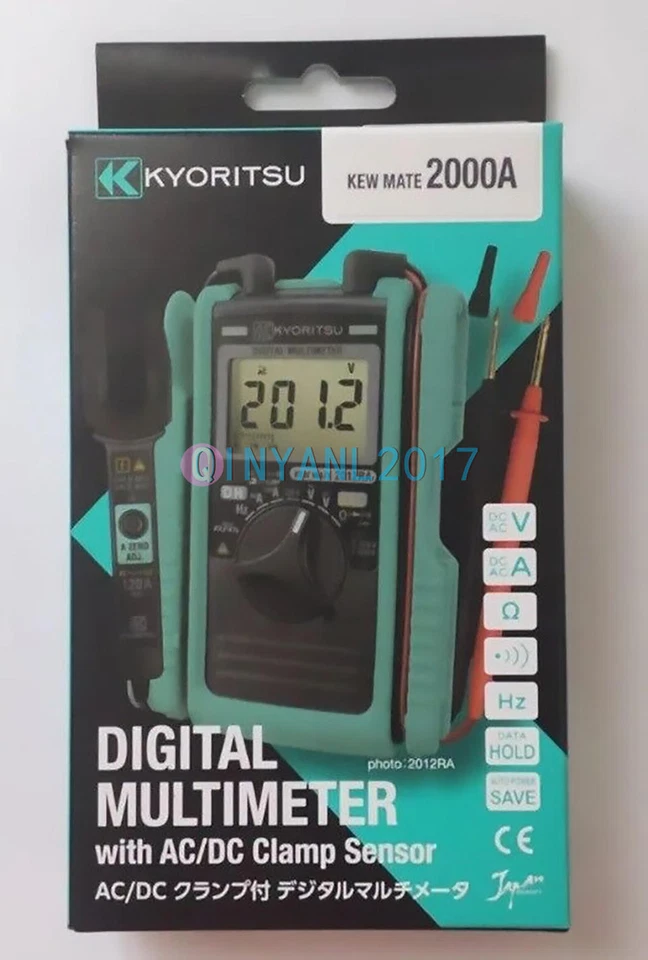 1PCS  Kyoritsu 2000A Digital Multimeter AC/DC Clamp Tester Brand New - Image 1 of 1