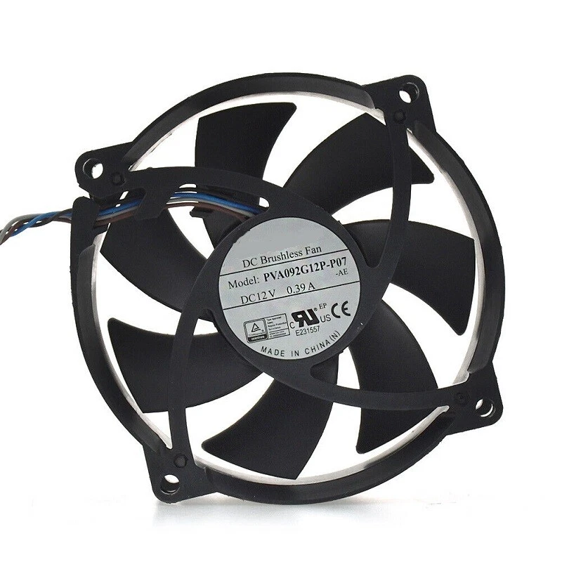 For Foxconn PVA092G12P-P07 92*25mm 12V 0.39A Cooling Fan For 625257-001 4Pin - Image 1 of 1
