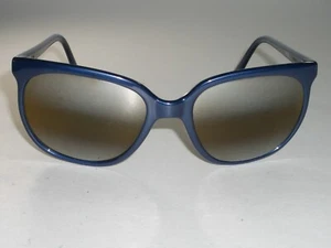 VUARNET Px 002 DOUBLE-GRADIENT MIRRORED BROWNISH AMBER LENS BLUE CATS SUNGLASSES - Imagen 1 de 8