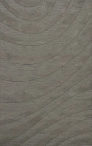 Gray Waves Swirls Stripes Lines Transitional Area Rug Abstract DV12 - Picture 1 of 35
