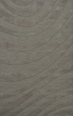 Gray Waves Swirls Stripes Lines Transitional Area Rug Abstract DV12 - Image 1 of 2