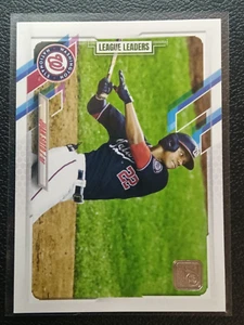 2021 Topps #225 Juan Soto League Leaders Washington Nationals - Bild 1 von 2