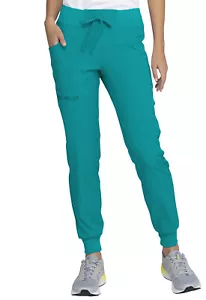 Heart Soul Scrubs Low Rise Jogger Scrub Tall Pant HS030T TEAH Teal Blue - Picture 1 of 5