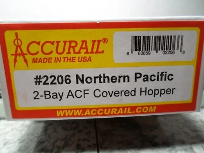 Accurail #2206 Northern Pacific 2 Bay ACF Covered Hopper - Image 1 of 3