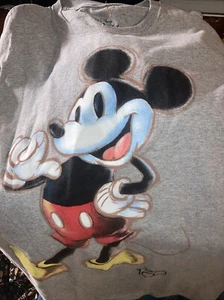 Mickey Mouse Grey Tee Shirt Size Small 34-36 - Picture 1 of 5