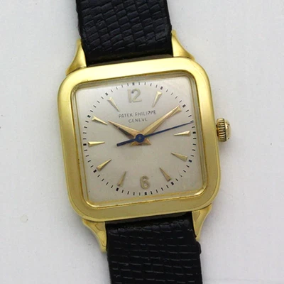 Patek Philippe 2514 cal 27 SC Square 18K Yellow Gold Wristwatch ca. 1950's - Image 1 of 4