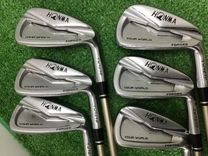 HONMA TOUR WORLD TW727P Set di ferri forgiati mazze da golf 5-10 6S VIZARD I55/R #AP07817 - Foto 1 di 6