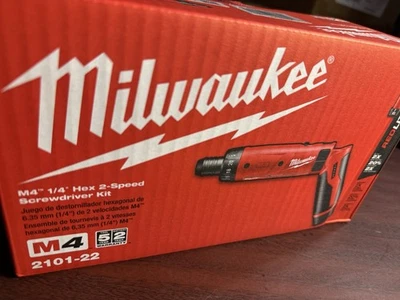 Kit de destornilladores hexagonales de 2 velocidades milwaukee M4 1/4 Foto 1 de 4