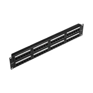 Cat6 UTP Unshielded RJ45 Ethernet Network 2U Patch Panel 48-port 19'' Rack Mount - Picture 1 of 3