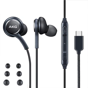 AKG USB-C TypeC Headphones Stereo Music Sports Earphon For Samsung S23Ultra S22+ - Afbeelding 1 van 14
