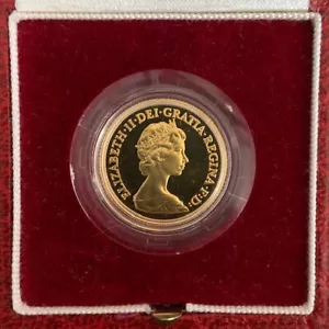 Uncirculated 1984 Gold Sovereign Great Britain Queen Elizabeth II Royal Mint UK - Picture 1 of 5