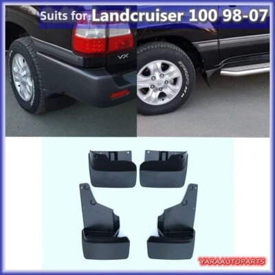 Mud Flaps Splash Mud Guards suitable for Landcruiser 100 Series 1998-2007 4PCS - Imagem 1 de 4
