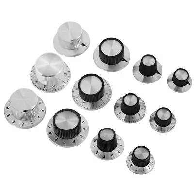 Drehregler Potentiometer Reglerknopf Potiknopf ALU Aluminium 6 mm Achse Auswahl - Bild 1 von 4