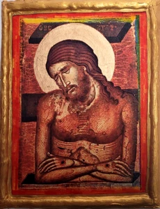 Deposition of Jesus Christ St. Mary Ecclesiastical Greek Orthodox Icon Plaque - Picture 1 of 7