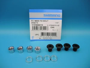 SHIMANO SAINT CHAINRING FIXING BOLT + SPACER SET FOR FC-M800 CRANKS - Y1FB98010 - Picture 1 of 9