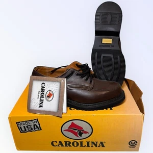 NOS New Vintage Carolina Brown Leather Dress Shoes Size 7 D (stock# D-64) - Picture 1 of 6