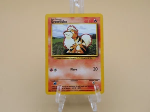 Growlithe 028/102 Base Set Shadowless First Edition Pokemon TCG Card LV.18 #58 - Picture 1 of 3