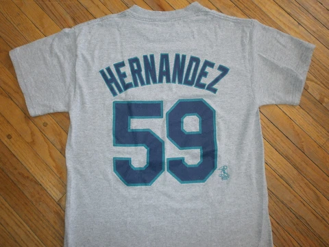 FELIX HERNANDEZ SEATTLE MARINERS JERSEY T SHIRT Rare Rookie Year #59 Tee Youth Cover
