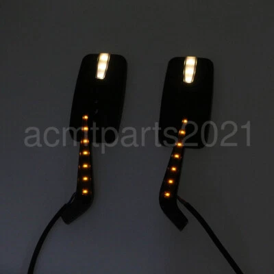 2 зеркала для мотоциклов со светодиодными указателями поворота для Kawasaki Vulcan 800 900 1500 1600 - Изображение 1 из 4