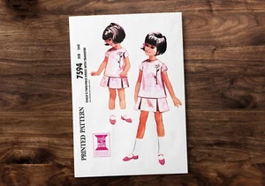 McCall’s 7594 - Modern Dress Embroidery Design - Child Kids - *REPRODUCTION* - Picture 1 of 4