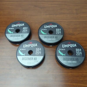 Umpqua Deceiver HD Saltwater 40lb-80lb Fluoro Shock Tippet - Clear - LOT Of (4)! - Picture 1 of 7