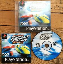 NOTICE DISQUE + JAQUETTE AVANT VR SPORTS POWERBOAT RACING PS1 PAL FRA BOXED OVP
