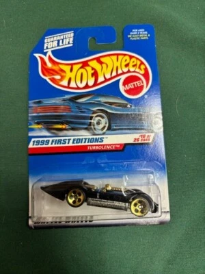 Hot Wheels 1999 First Editions #18/26 TURBOLENCE Collector #923 Black - Image 1 of 2