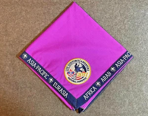 P4 192 Scouts 2024 NOAC 2017 NATIONAL JAMBOREE INTERNATIONAL STAFF NECKERCHIEF - Picture 1 of 4