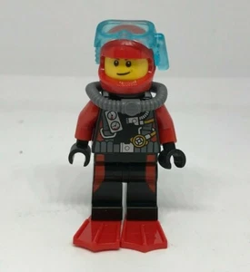 LEGO City : Plongeur sous marin - minifig figurine set 60095 60093 60092 cty0558 - Imagen 1 de 2