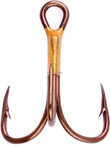 Eagle Claw Lazer Sharp Treble Hook #14 2X Strong Wire Bronze 5/Pk L374GH-14 - Picture 1 of 1