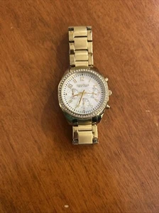 Caravelle New York Ladies Gold Watch by Bulova  Quartz  Pearl Face - Picture 1 of 4