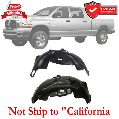 New For 2002-2008 Dodge Ram 1500 Splash Shield Front Left & Right Side Set of 2 Foto 1 de 4