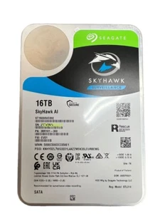 Seagate SkyHawk AI 16TB 7.2K SATA 6Gb/s 256MB 3.5" Internal HDD ST16000VE002 - Bild 1 von 4