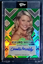 CHRISTIE BRINKLEY 2022 LEAF METAL POP CENTURY GREEN PRISMATIC AUTO #BA-CB1 4/6