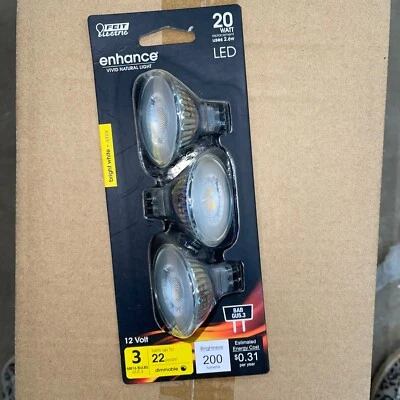 Feit Electric BPBAB/930CA/3 12V 2.6W 3000K 200 Lumens Dimmable LED Light Bulb - Image 1 of 4