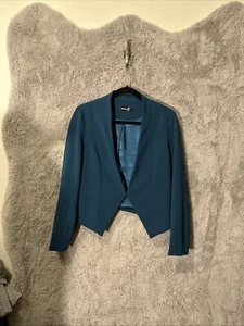 Allegra Women’s Blazer Size Small Teal Blue Office Core - Picture 1 of 12