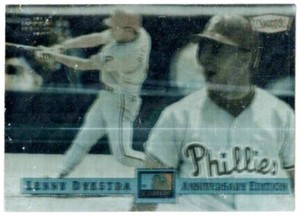 1994 Upper Deck Denny's Hologram #8 Lenny Dykstra Phillies Baseball Card