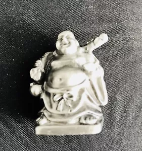 Solid Pewter Happy BUDDHA Lucky Highly Detailed Figurine Statue #125 - Picture 1 of 2